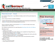 Tablet Screenshot of callburner.com